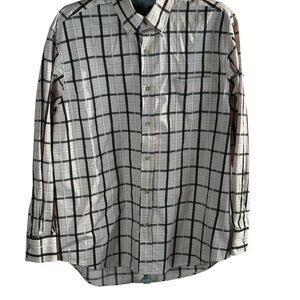 Charles Tweed Men’s Checkered Pink Charcoal Button DownCasual Dress Shirt